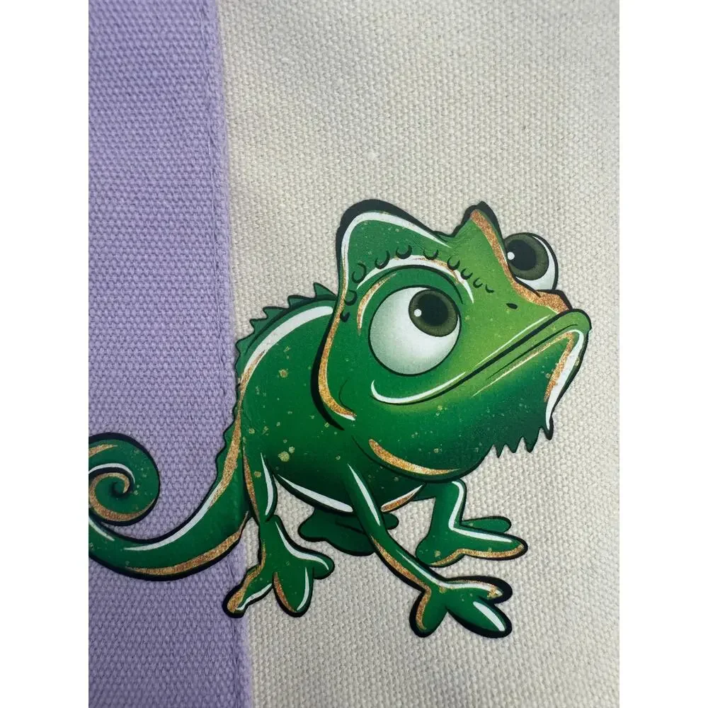 Disney Rapunzel and Pascal Photo Custom Made Trader Joes Mini Tote One of a Kind - Picture 5 of 11